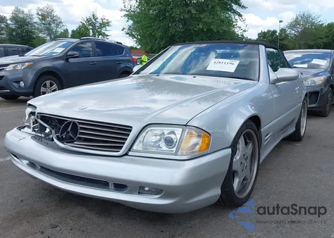 2002 Mercedes-Benz Sl 500 из США, поврежденный, VIN WDBFA68F12F202217